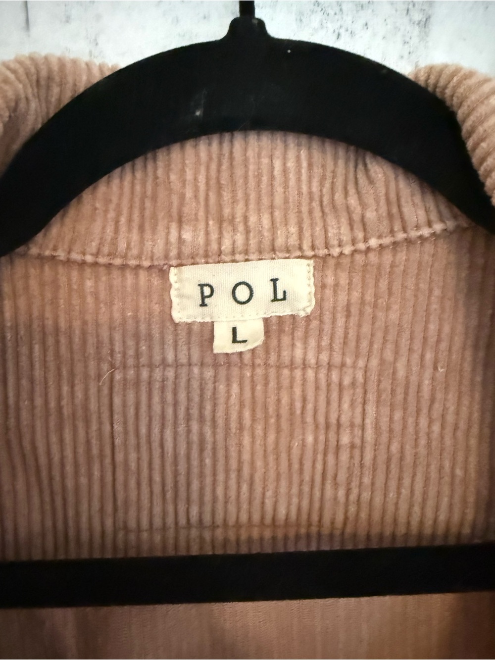 Anthropologie Corduroy Shacket in Soft Beige! Super cute and so boho/western! - Picture 3 of 3